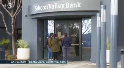 Bitcoin truck in front of SVB made it to the local TV news in Barcelona