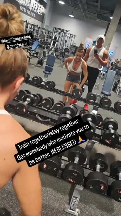 Mandy Rose working out