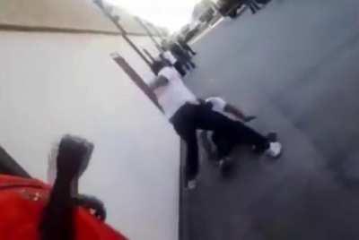 You probably shouldn’t talk and fight at the same time