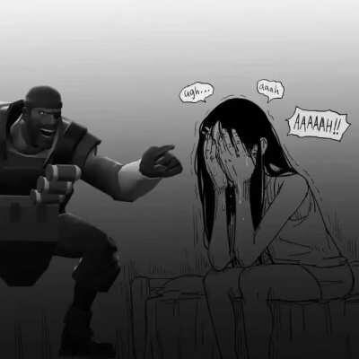 Demo laughs at the nagatoro