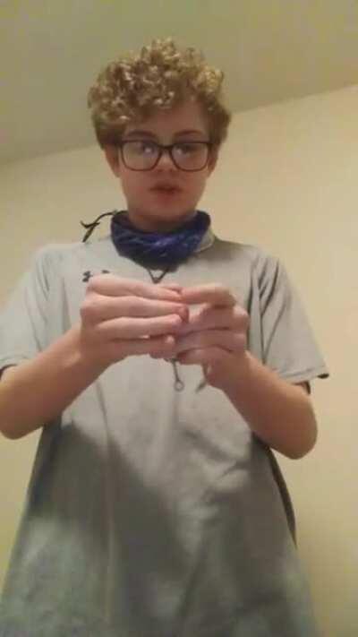 I tryed to make a tutorial on how to use a spring loaded staff but it didn't go so well