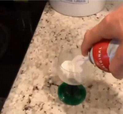 When she heard a favorite goodie XD)