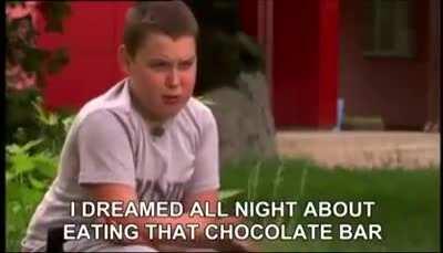 *eats chocolate*