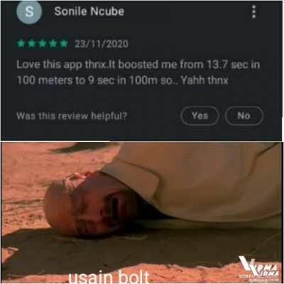 Dude is out there breaking records with an app lmao