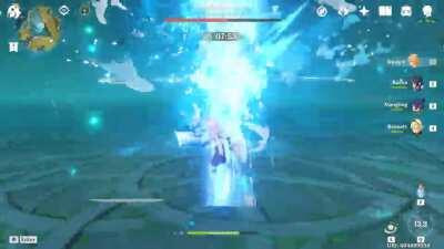 TIL anemo Traveler's burst can sweep away Rhodeia's laser.