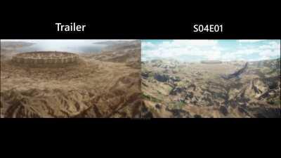 I made a comparison between the Trailer and the Aired Episode