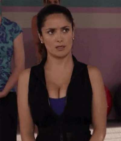 The Beautiful Bouncing Boobs of Salma Hayek