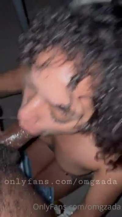 Atp, I think she has to be my favorite rebone to go to for head videos😭😭. Dude kinda small, so it doesn't do her skills justice, and we don't size shame over here. BIG PAUSE TO THAT LAST PART 😭💀💀🤦‍♂️. Her pretty ass face compliments her skill even more.