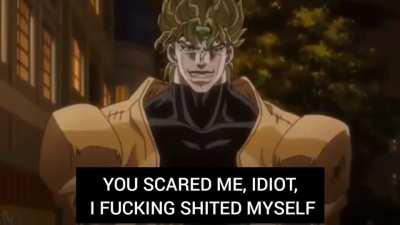 Jotaro and the hotdog with ketchup (This video is not mine, I just translated it) Original video:  