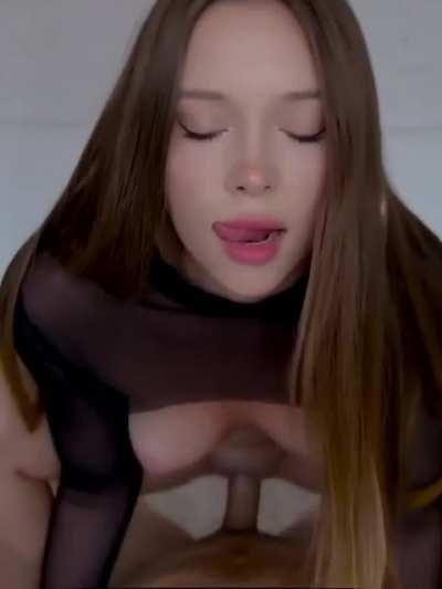 She loves to ride him