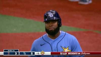 [Highlight] Manuel Margot bunts with the bases loaded and two outs for an RBI single.