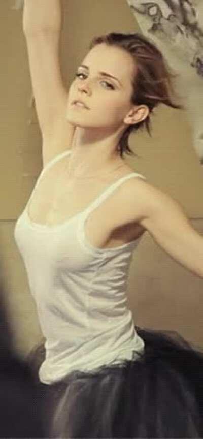 Emma Watson Braless