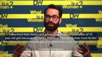 Matt Walsh Advocates for Impregnation of 16 Year Olds in Unearthed Rant