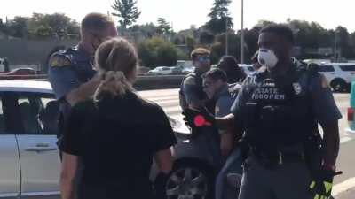 [Justice] Washington State Troopers arrest every last BLM driver who obstructed major freeway during Sept 4th protest