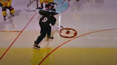 Sorry for the really bad movie quality. But can someone please tell me, how I'm supposed to stop those? I don't know have many time these passes just go through 3 players and to the opponents blade at the back door. I've tried tieing up the stick. But I n