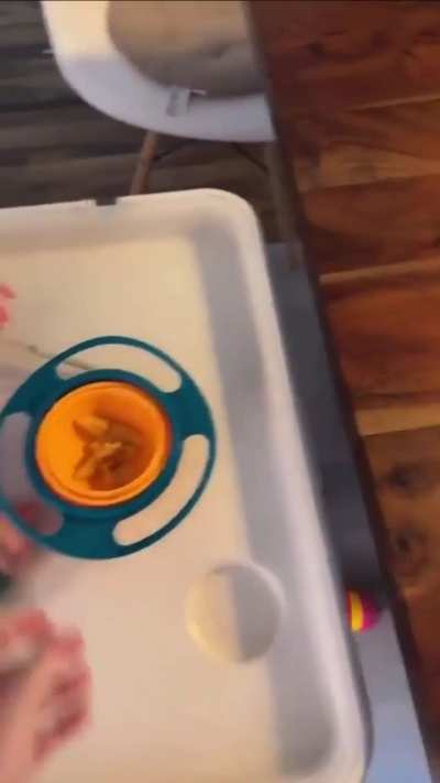 It has to be dumped on the ground somehow