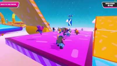 Whole lobby wiped out in round 2 on see saw