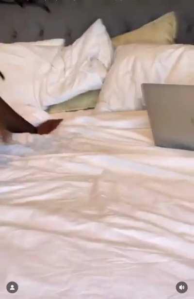 Cheeks on top of cheeks