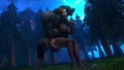 Assumi creamed and knotted by a worgen (noname55) [World of Warcraft]