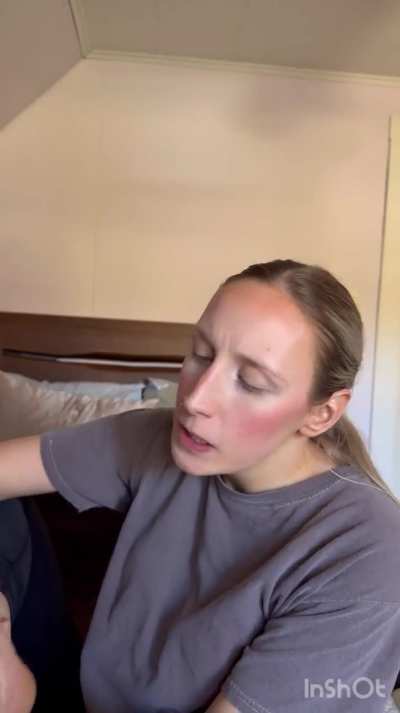 Sloppy gag foot worship to make your Tuesday a little more brighter 💦🥵🤭