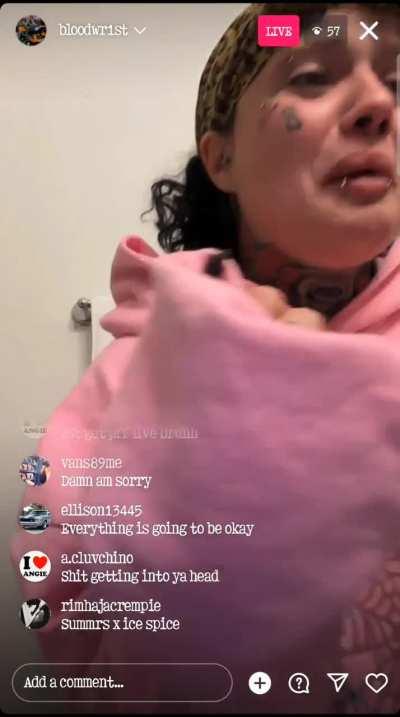 She was live talking shit it's real sad 
