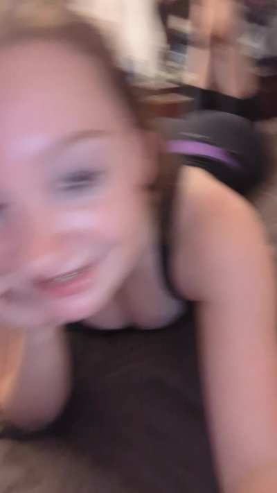 Sweaty after a workout!