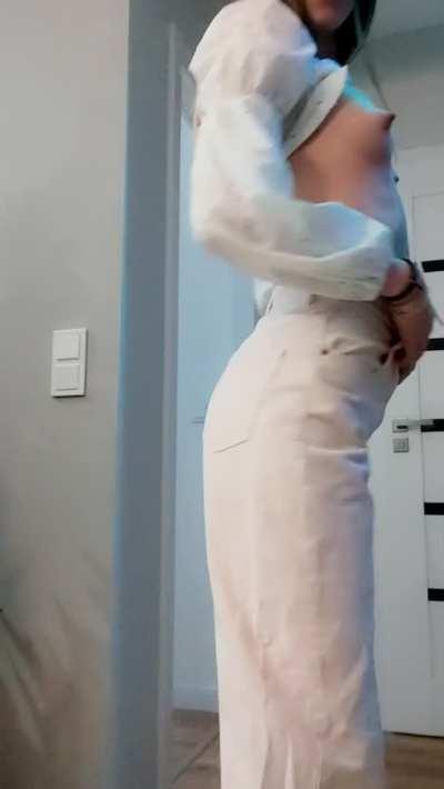 I am shy about my tiny tits. Be nice for me please