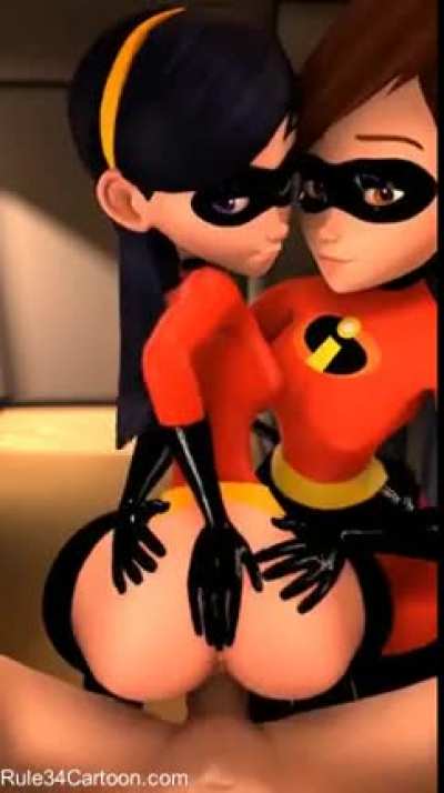 Elastigirl teaches Violet good sex 