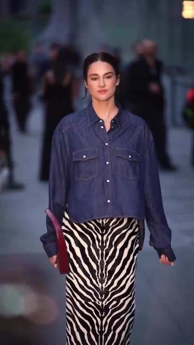 Shailene Woodley arrives at the Khaite fashion show during New York Fashion Week at The Shed in New York City - IG September 2025