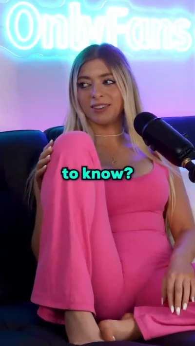 Letting everyone know what she likes