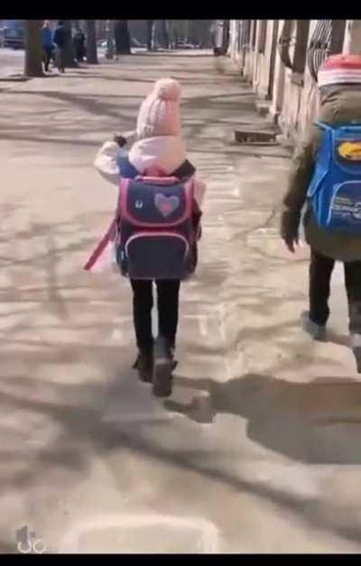 When I went to school 🎒for the first time…