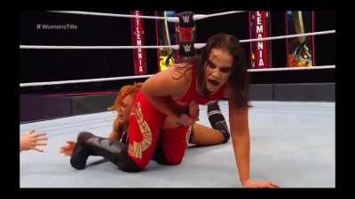 Becky escaped with a win, but Shayna completely dominated her
