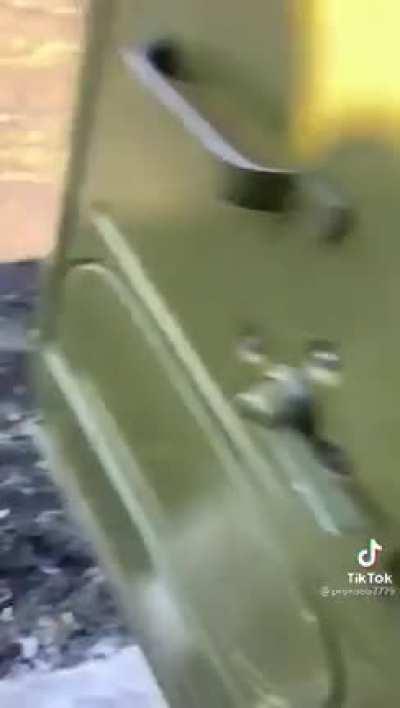 Ukrainian lady seizes a fully loaded, deserted BM-21 'GRAD' MLRS from the RuAF