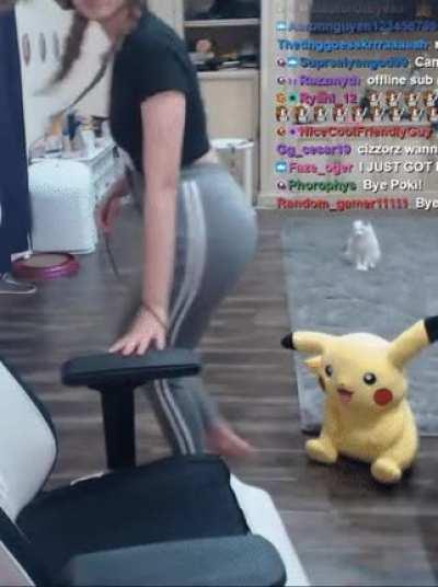 Real Poki fans, admire every inch of her.