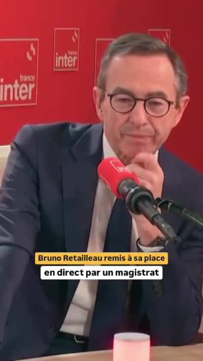 Un magistrat rappelle en direct à Bruno Retailleau que l'annulation de l'OQTF de l'influenceur algérien Doualemn résulte de l'application d'une loi votée par le groupe Républicain au sénat. Alors présidé par Bruno Retailleau lui même. (France Inter, Bruno