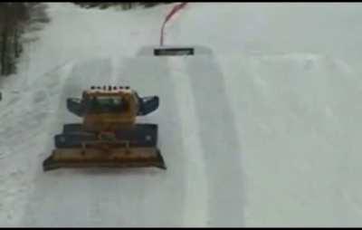 Luckiest Snowboarder