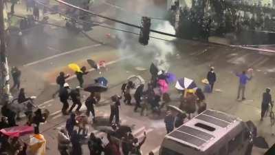 Seattle PD hit a 21 year old female directly in the chest with a stun grenade.