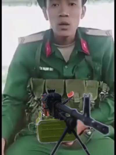 Brave soldier guns down the enemy to protect his country!