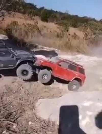 Just two cars playing together