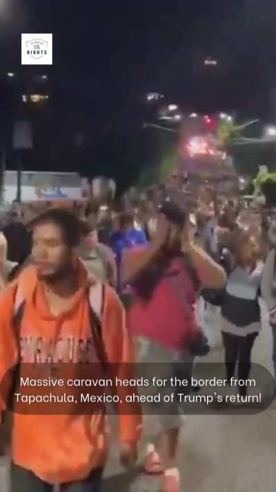 A massive caravan is trying to storm the border before Trump is in