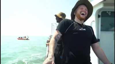 When two different schools see each other on the school trip