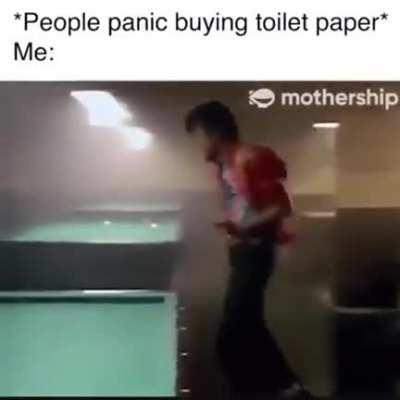 When you can't relate to the panic over toilet paper