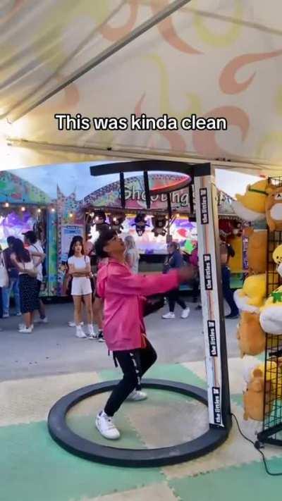 The way he kicked the last stick