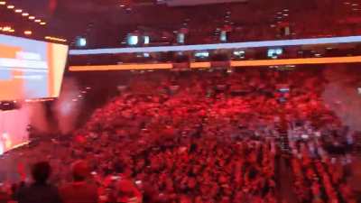 The audience reaction is priceless