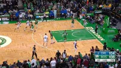 [Highlight] Jaylen Brown scores his career high 50th point in OT, then drops a sweet dime on the next play to Josh Richardson