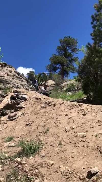 Second view from my wreck at Floyd Hill.