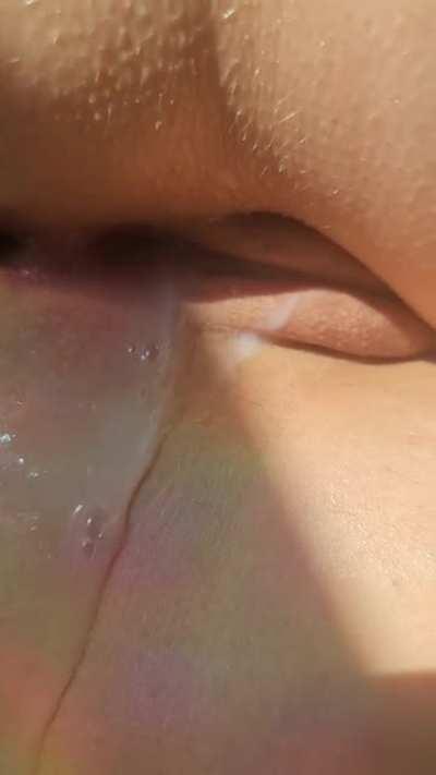 Do you like the cum oozing out of me? What would you do next?