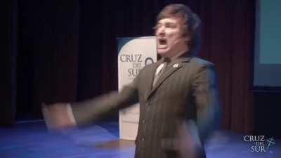 Javier Milei le envia un saludito al sub 😎