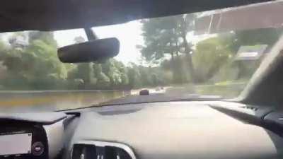 Don't do it!!! ( Racing on a high flow highway in Mexico)