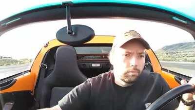 Pressing the turbo button